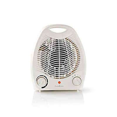 NEDIS HTFA10GWT Fan Heater | 1000/2000 W | Adjustable thermostat | 2 Heat Settings | Integrated handle(s) | White