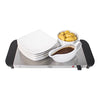 Quest 16520 Compact Buffet Server and Warming Tray / 3 x 1.2L Trays / 200W / Rapid Heating/Adjustable Thermostat/Lids Included