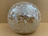 Battery Operated Glass Mosaic Tealight Balls (CLEAR)
