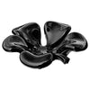 Febland Ceramic Clover Bowl-Black, Small