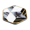 Febland Hexagon Coaster Diamonds Design-Set of 4, Black, Small