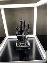 Febland silver ceramic OK hand sculpture
