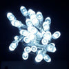 20 white battery-operated LED string lights