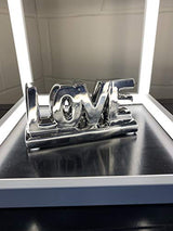Febland silver ceramic love sign ornament – 15.5cm