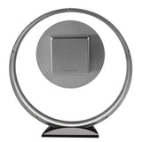 WM.Widdop. Round Silver Mantel Clock - W2937S