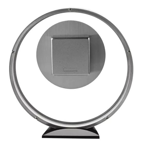 WM.Widdop. Round Silver Mantel Clock - W2937S