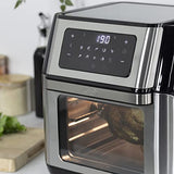 Quest 1500W air fryer oven with rotisserie accessories