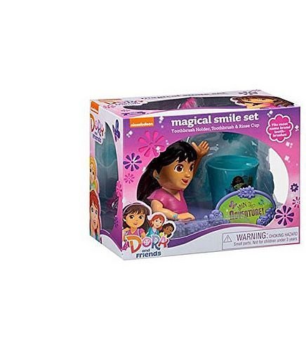 Nickelodeon Dora and Friends three-piece toothbrush set