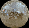 Battery Operated Glass Mosaic Tealight Balls (CLEAR)