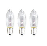 Three-pack 34V 3W E10 candle bridge replacement bulbs
