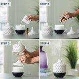 Airomé Chelsea 250ml ceramic ultrasonic essential oil diffuser