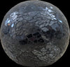 Battery Operated Glass Mosaic Tealight Balls (BLACK)