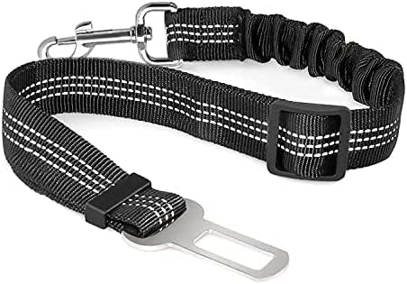 Simply4Pets adjustable anti-shock dog car seat belt tethers – pack of two