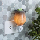CANDLE WARMERS ETC Pluggable Fragrance Warmer- Decorative Plug-in for Warming Scented Candle Wax Melts and Tarts or Essential Oils, Obsidian Glass