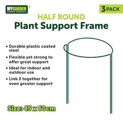 Mygarden 3 Packs of 3pc Plant Support 45 x 60cm (9 Supports) - 1384