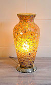 Febland Brown Flower Tile Mosaic Vase Lamp