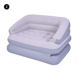 5-in-1 Inflatable Sofa Bed & Camping Chair, Grey - Avenli