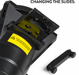 How to change interchangeable projector slides