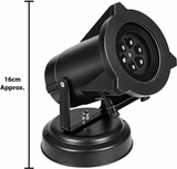 LED projector with freestanding indoor base approximately 16cm high