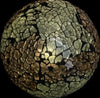 Battery Operated Glass Mosaic Tealight Balls (AMBER)