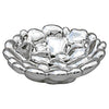 Febland Ceramic Round Bubble Bowl, Silver, Small