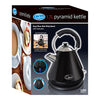 Quest 34510 Fast Boil Pyramid Shape Cordless Kettle, 2200 W, 1.7 liters, Black