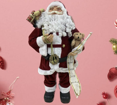 45cm Standing Santa Claus Christmas Decoration