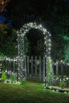 100 Solar Powered LED Lights White