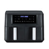 Quest 9L dual basket 2400W air fryer with two 4.5L baskets