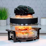 Quest 17L halogen air fryer oven with 5L extender ring