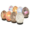 20cm black mosaic glass mini egg table lamp