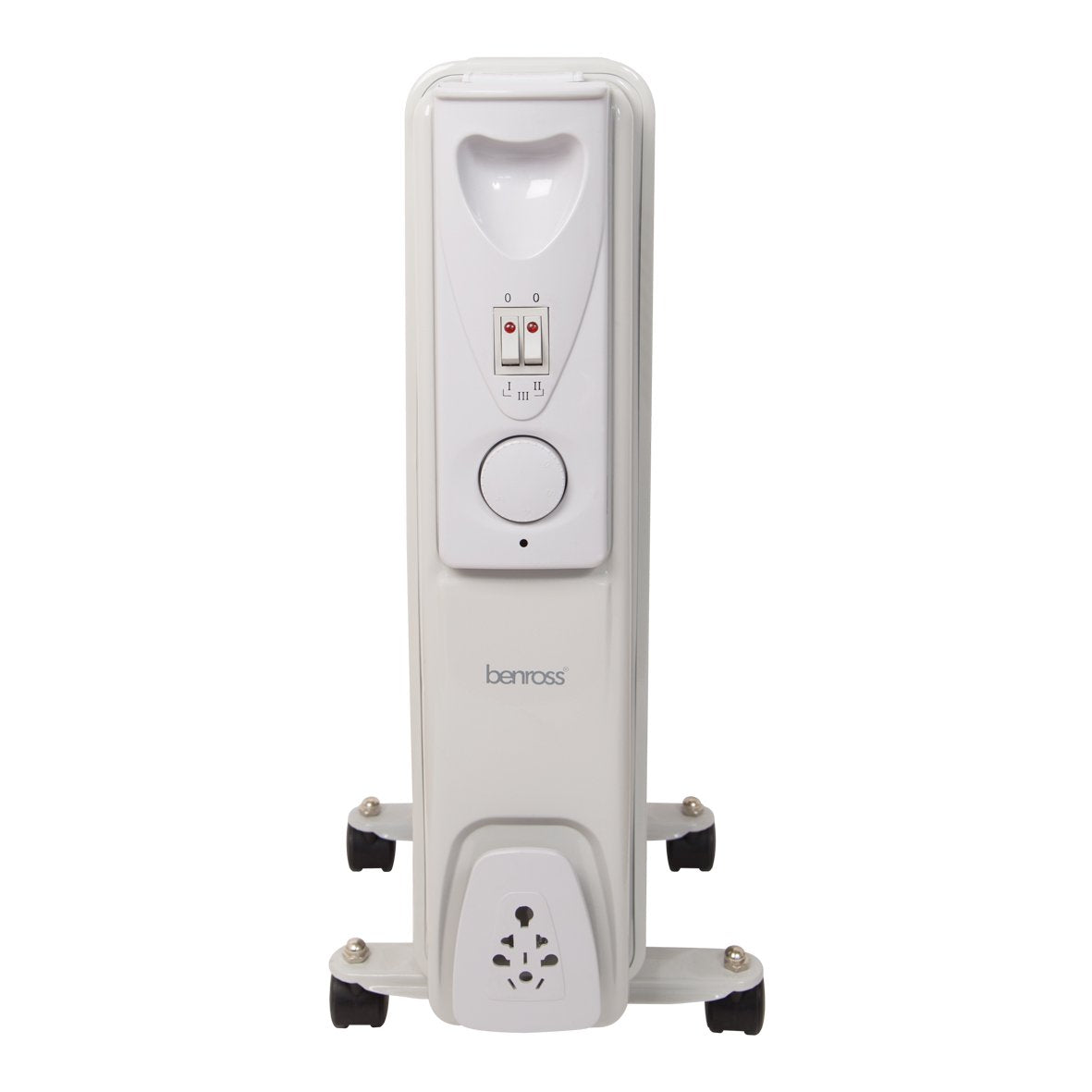 Benross 1500W 7-fin oil-filled radiator in white