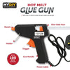 My DIY Hot Glue Gun with 100x 7MM Glue Gun Sticks & Built-in Safety Stand Fast Heating DIY Glue Gun Anti Drip Nozzle Mini Melt Gun for Crafting, Art, Sealing, Home Repairs 10W Energy Efficient