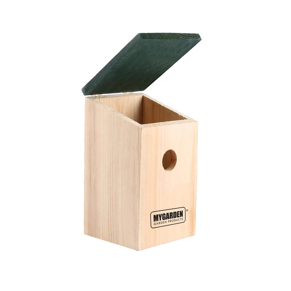 My Garden wooden bird nest box with bird spotting chart