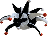 Light Up Jester hat - Black & White - Football Hat -Newcastle, Fulham, Notts County