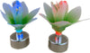 Table Decorations Set of 6 Fibre Optic Light up Flower Battery Operated