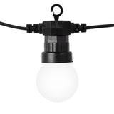 20 warm white retro LED festoon string lights – 9.5m