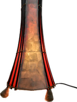 70cm red and white tortoiseshell-style floor lamp