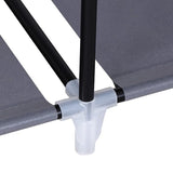 Generic Fabric Canvas Wardrobe Organizer Clothes Rail Shelf Storage Closet Single (Grey), 68-69-70a
