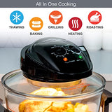 Quest 17L halogen air fryer oven with 5L extender ring