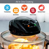 Quest 43850 Multi-Function Halogen Oven / Healthy Air Fryer / 17L Capacity with 5L Extender Ring / 60 Minute Timer / Self-Cleaning Function / 125-250°C Temperature Control