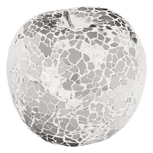 New Mosaic Mirrored Silver Coloured Apple Without Leaf