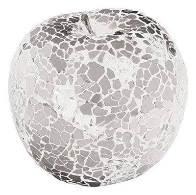 New Mosaic Mirrored Silver Coloured Apple Without Leaf
