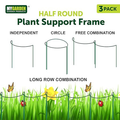 Mygarden 3 Packs of 3pc Plant Support 45 x 60cm (9 Supports) - 1384