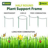 MyGarden nine pack green plant supports – 35 x 40cm
