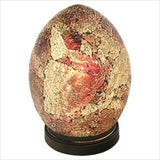 20cm red mosaic glass mini egg table lamp