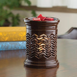 Candle Warmers Chevron electric wax melt warmer with bulb
