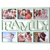 Widdop pale mint family multi-aperture collage photo frame