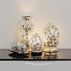 Mosaic Glass Vase Lamp - Mirrored Flower