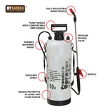 5L garden pressure sprayer with adjustable nozzle